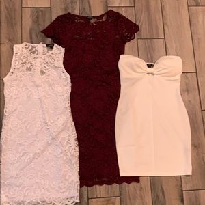 Set of three size small dresses